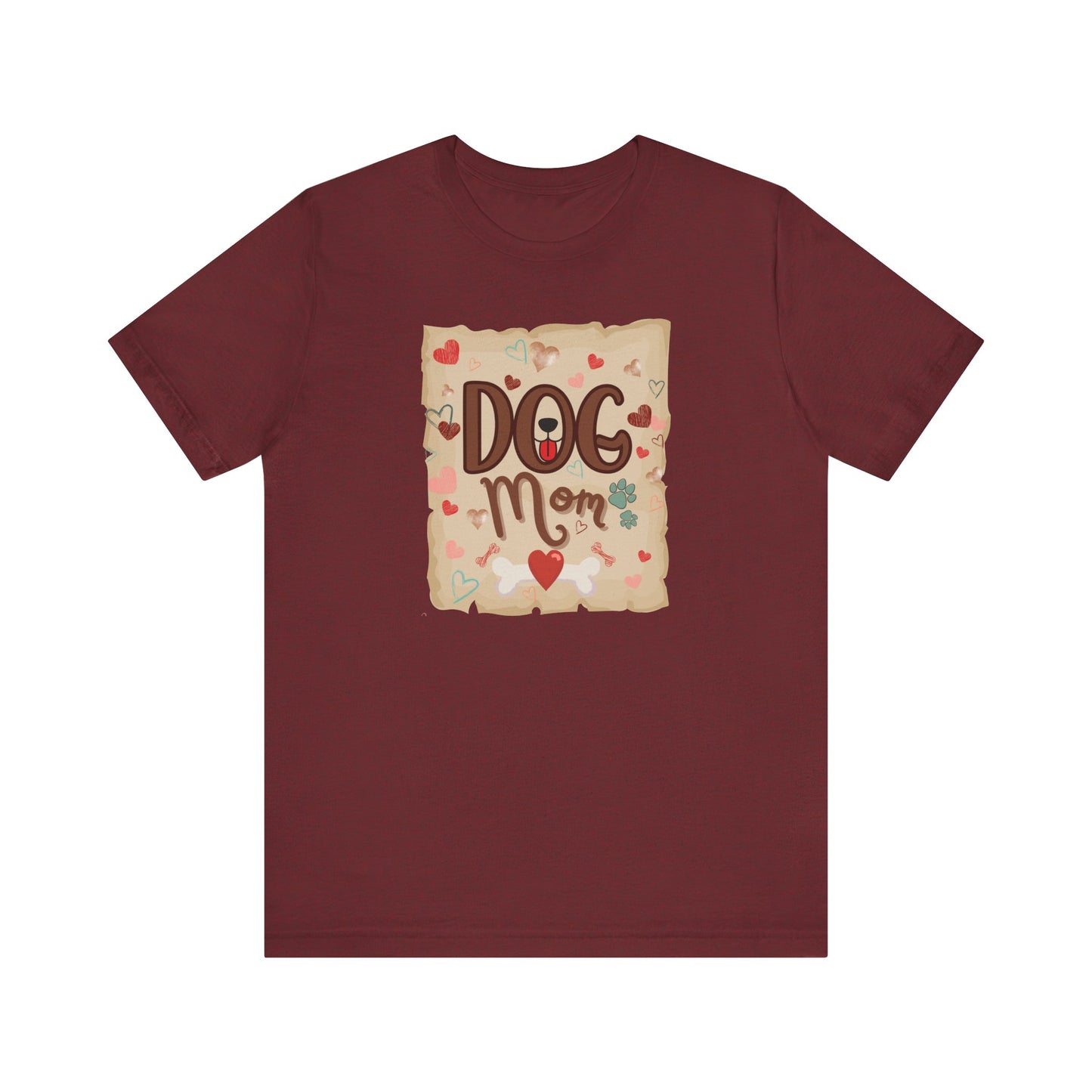 "Dog Mom – Heart and Paw Print Love Design"