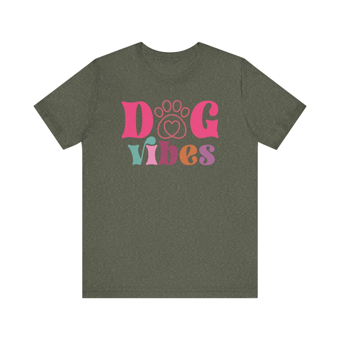 "Dog Vibes – Colorful Retro Dog Lover Design"