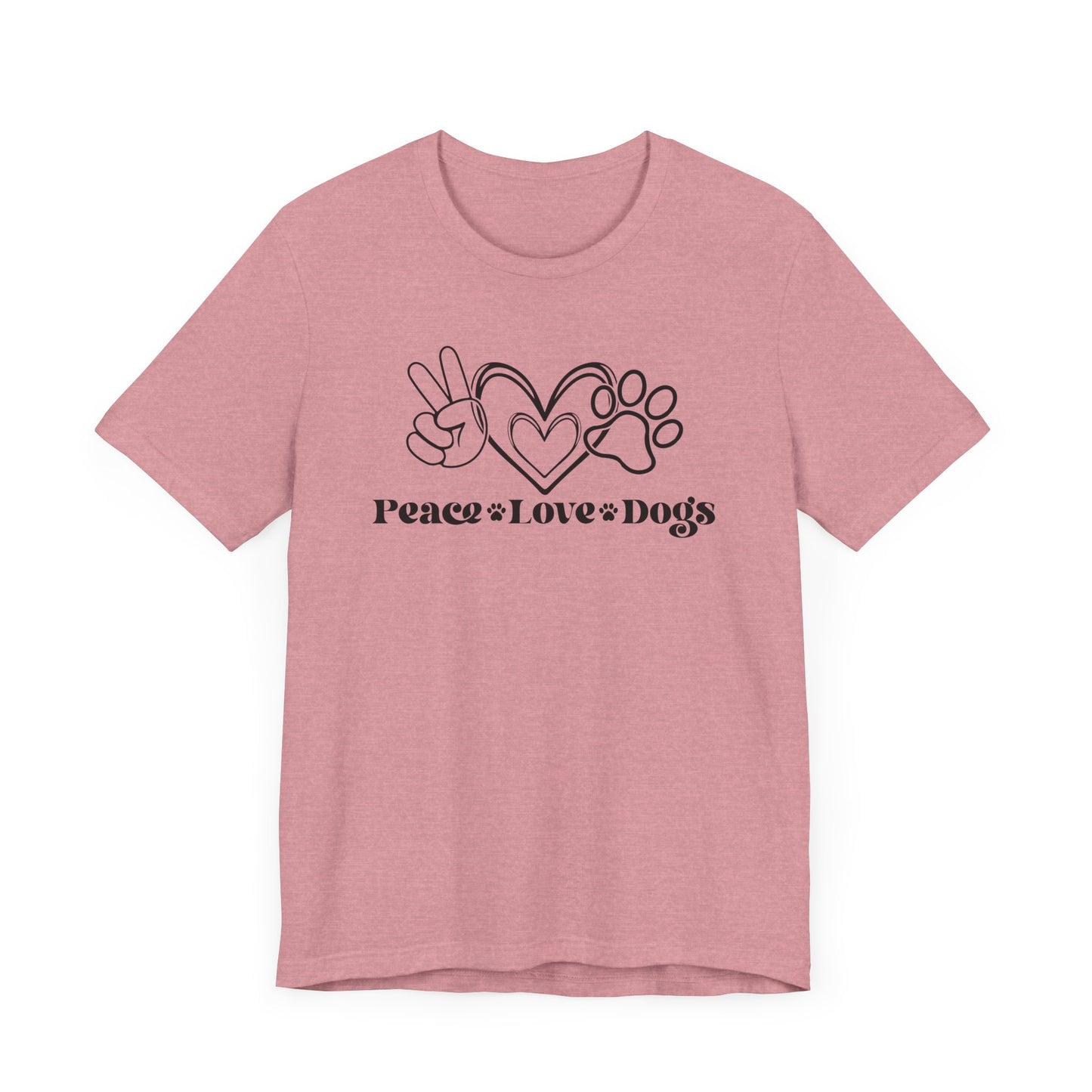 "Peace Love Dogs – Minimalist Dog Lover Design"