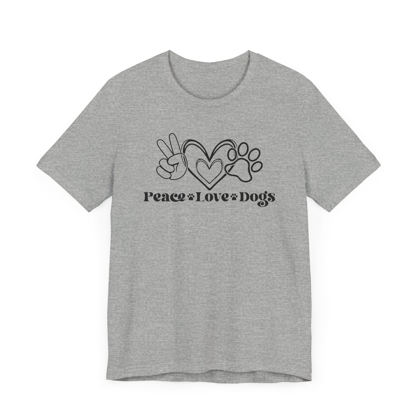 "Peace Love Dogs – Minimalist Dog Lover Design"