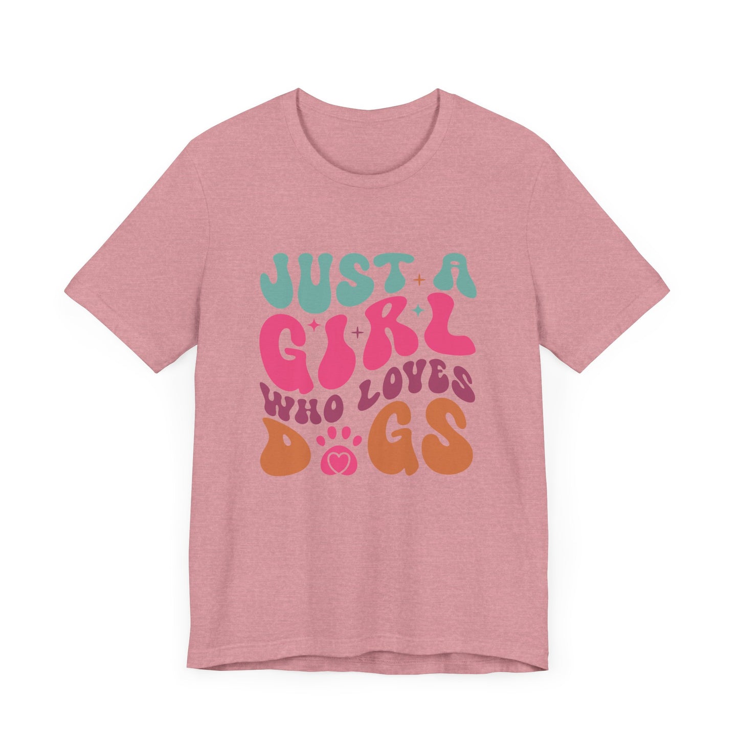 "Just a Girl Who Loves Dogs – Fun Retro Dog Lover Design"