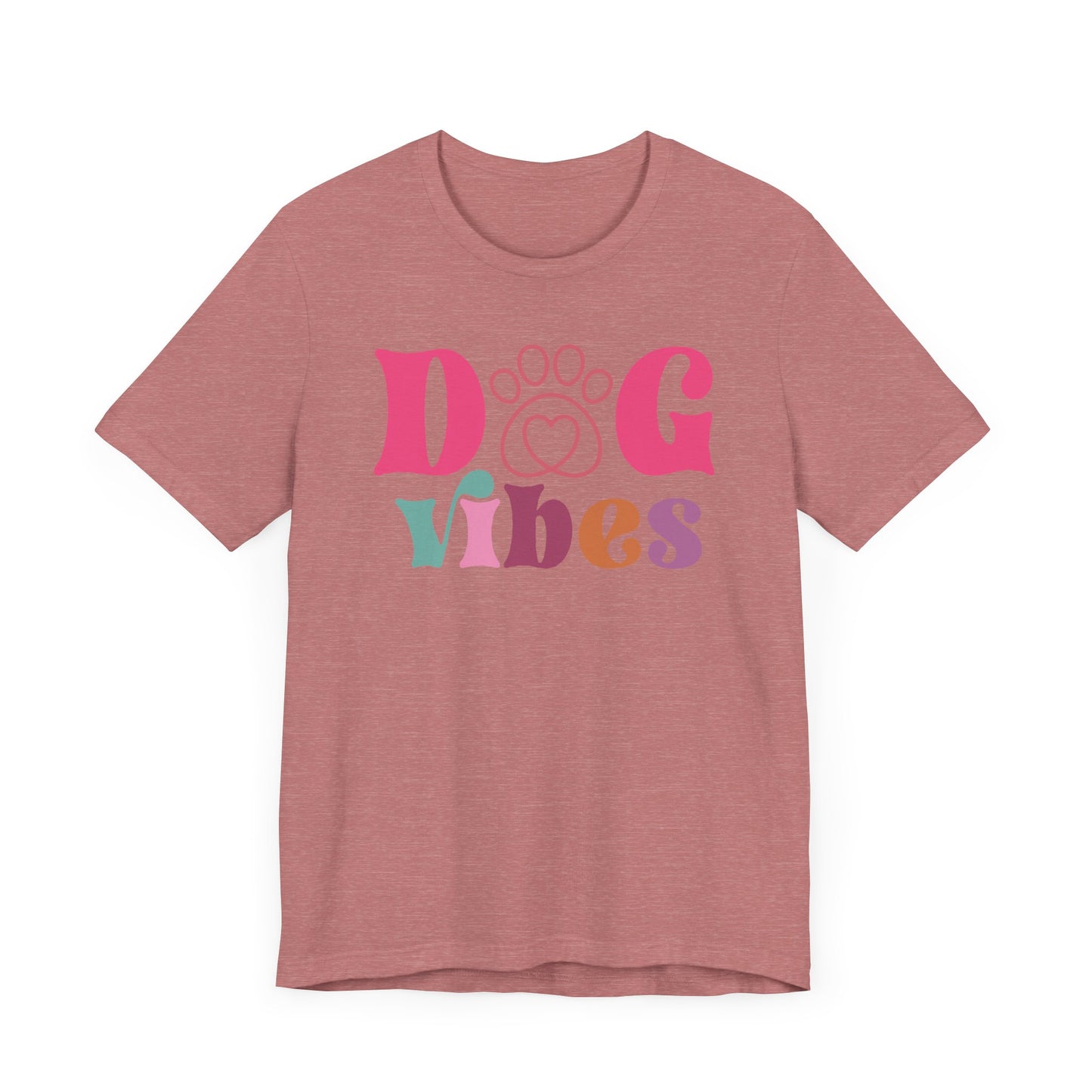 "Dog Vibes – Colorful Retro Dog Lover Design"