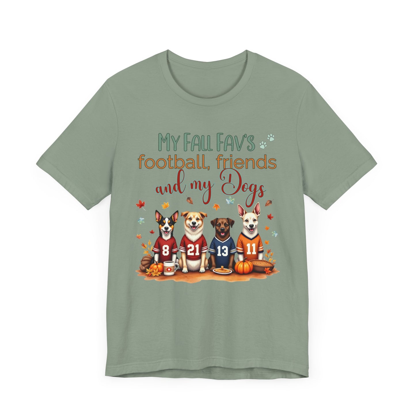 Dog Fall Football Tee -