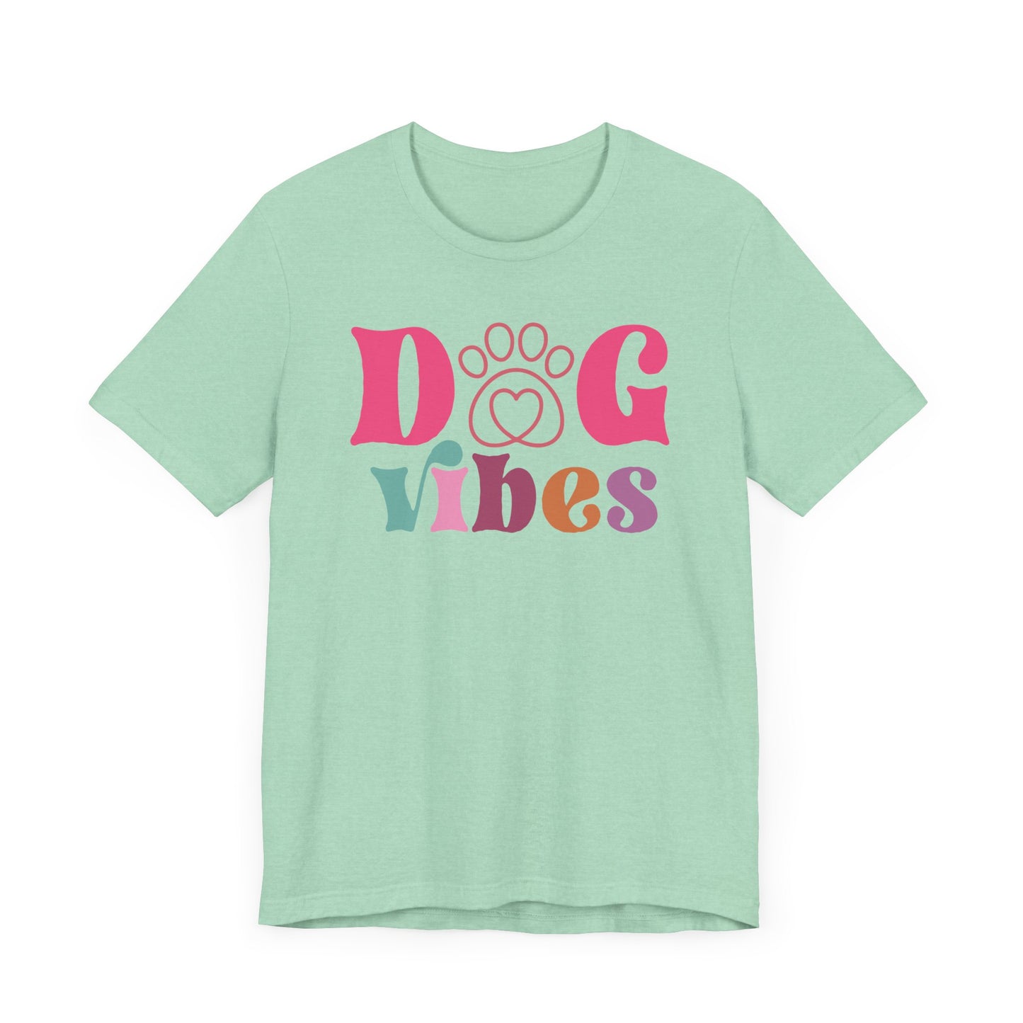 "Dog Vibes – Colorful Retro Dog Lover Design"