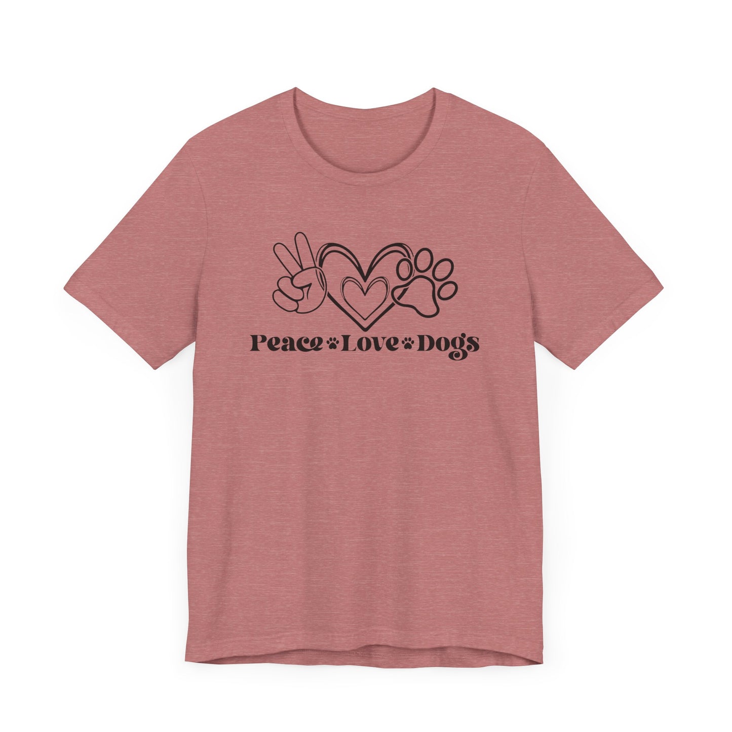 "Peace Love Dogs – Minimalist Dog Lover Design"