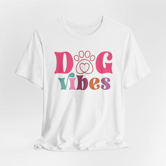 "Dog Vibes – Colorful Retro Dog Lover Design"