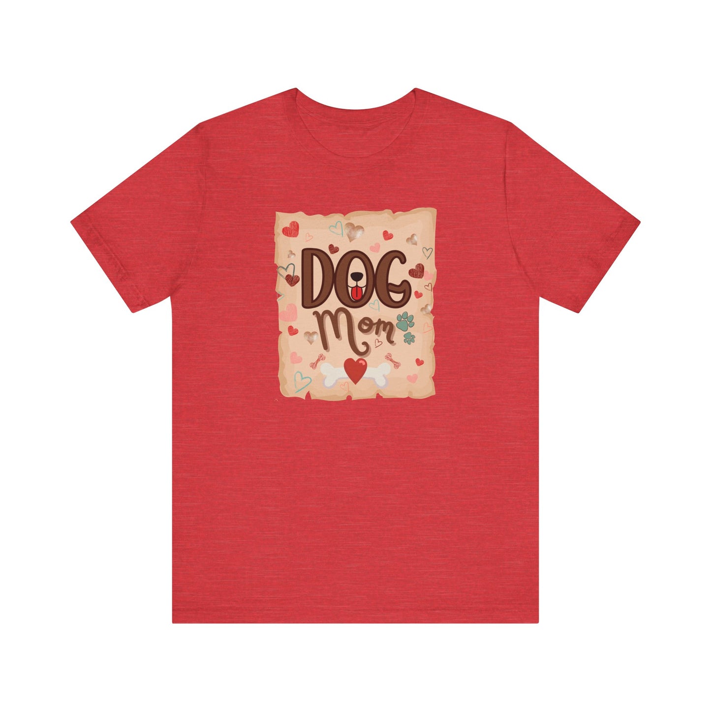 "Dog Mom – Heart and Paw Print Love Design"