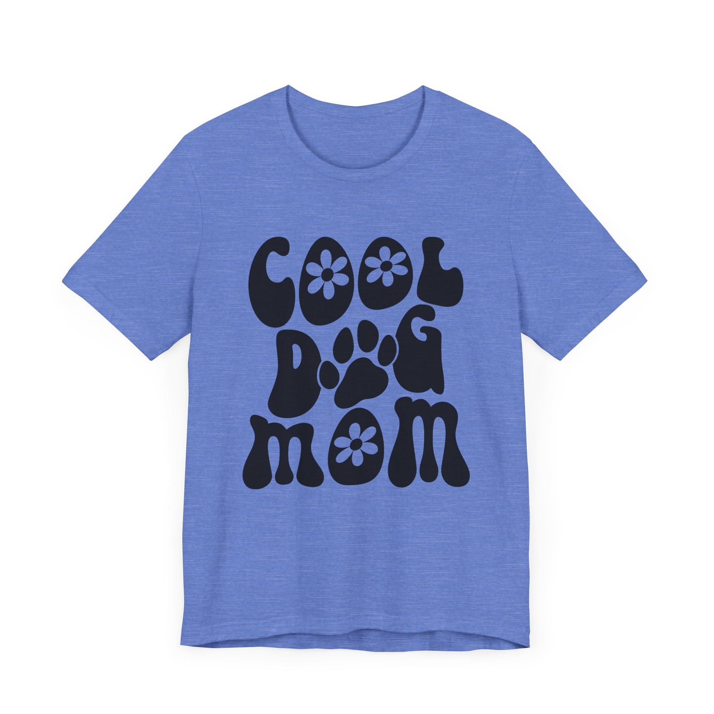 "Cool Dog Mom – Groovy Retro Flower Power Design"