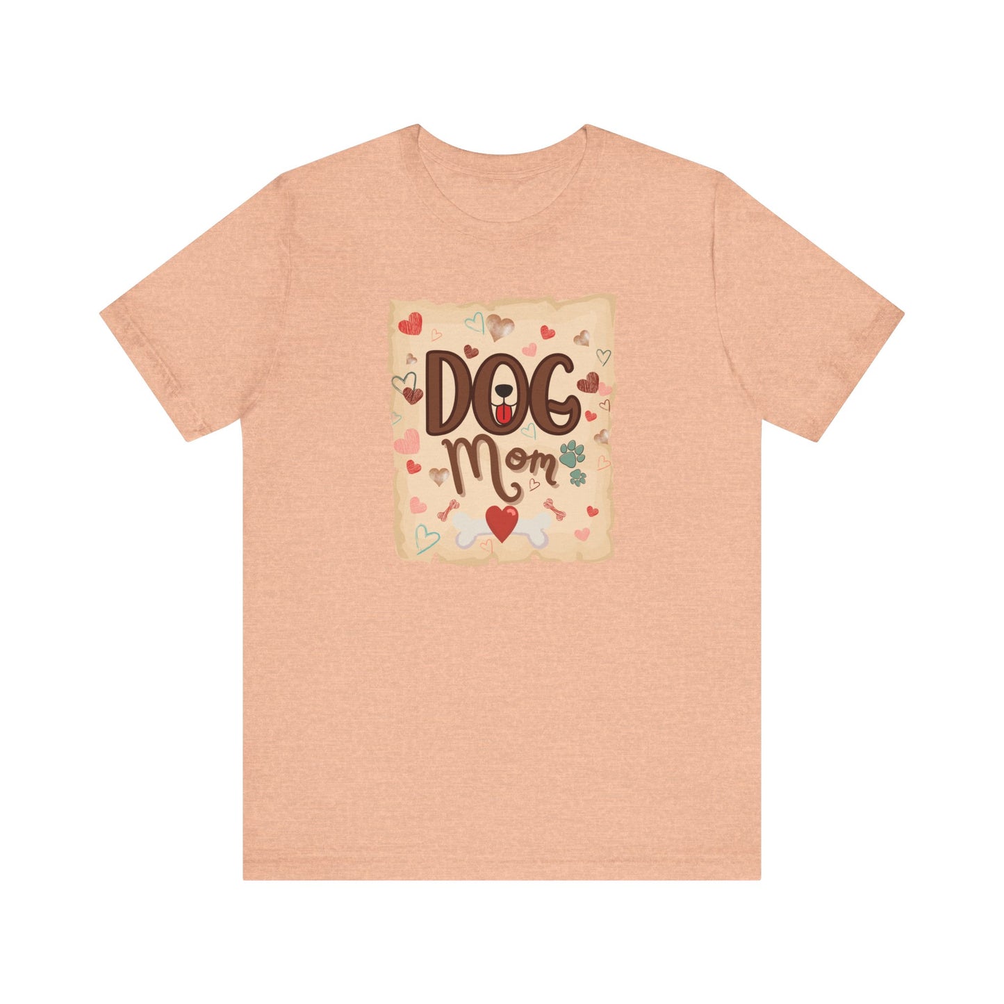 "Dog Mom – Heart and Paw Print Love Design"