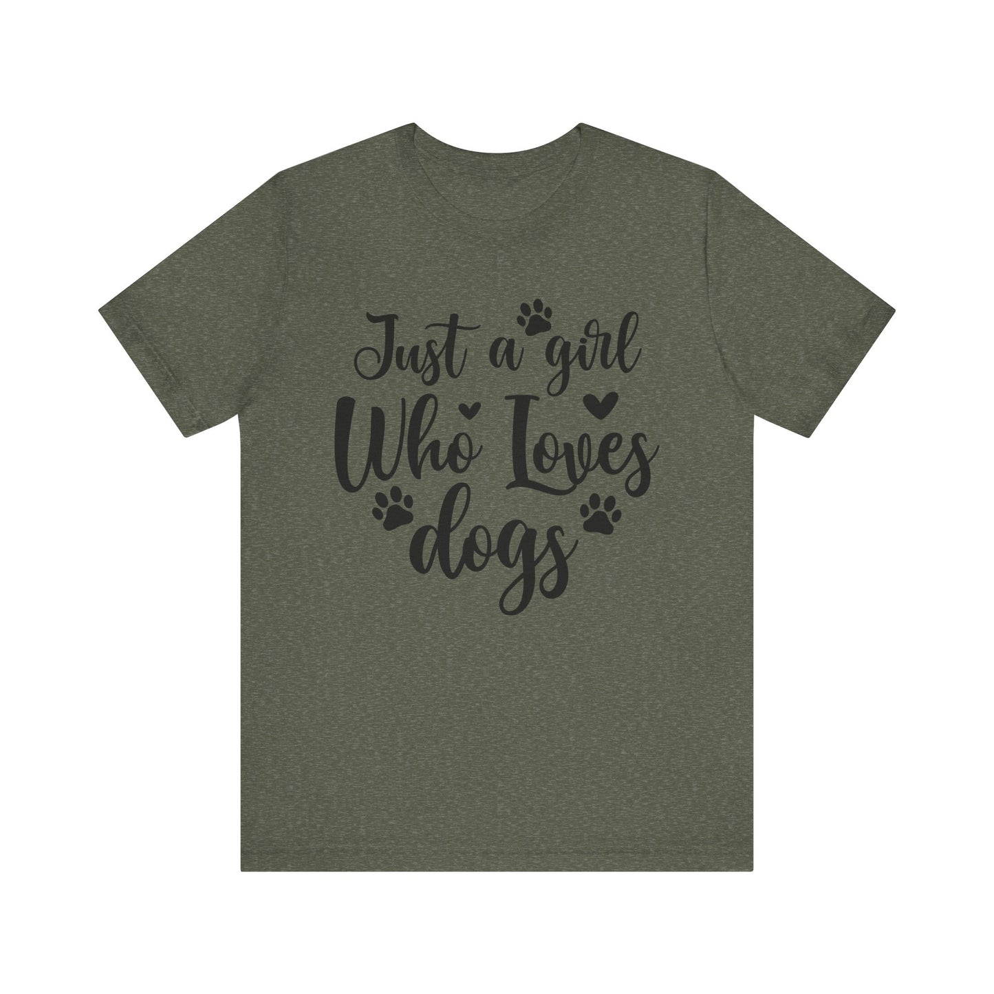 "Just a Girl Who Loves Dogs – Cute and Classic Dog Lover Design"