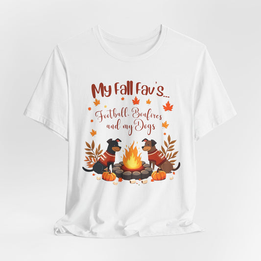 Dog Fall Football Tee -