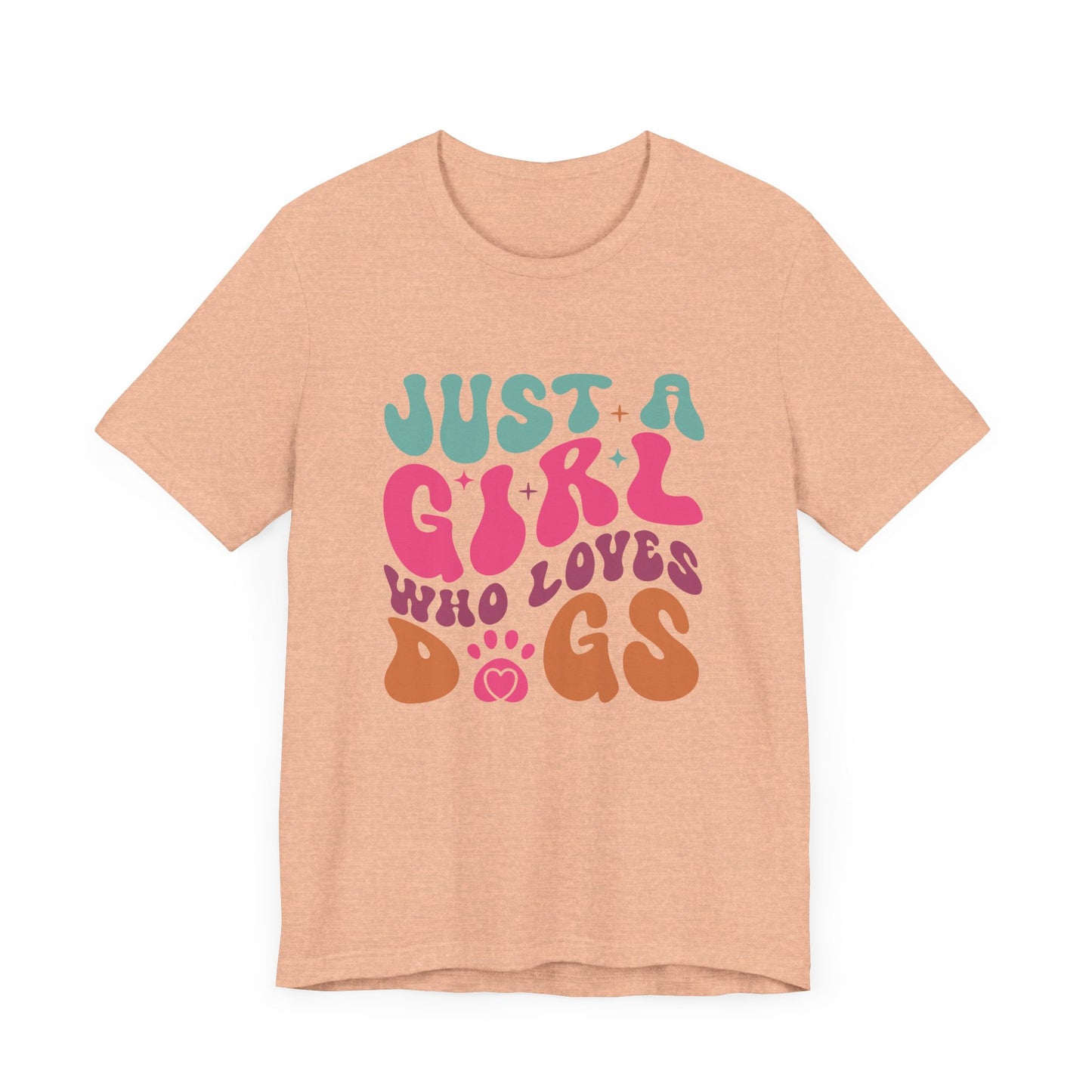 "Just a Girl Who Loves Dogs – Fun Retro Dog Lover Design"