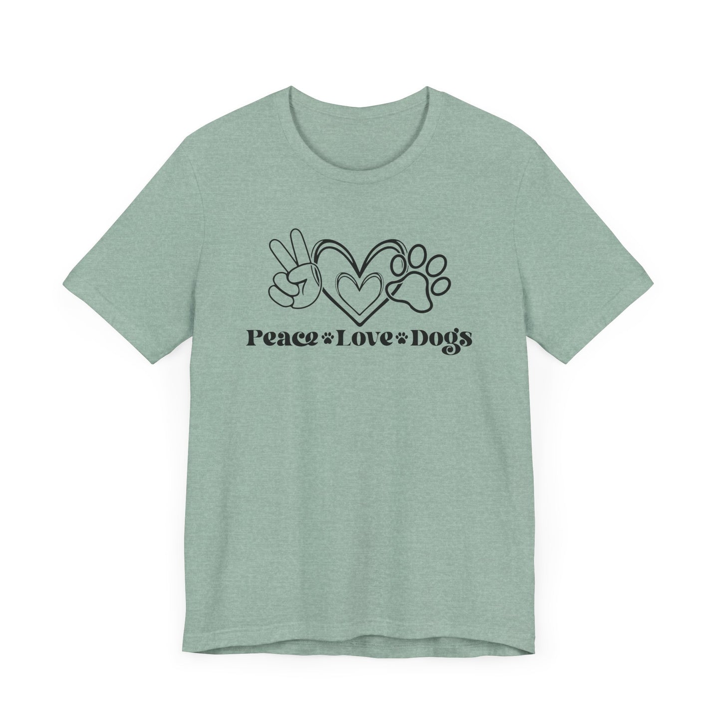 "Peace Love Dogs – Minimalist Dog Lover Design"