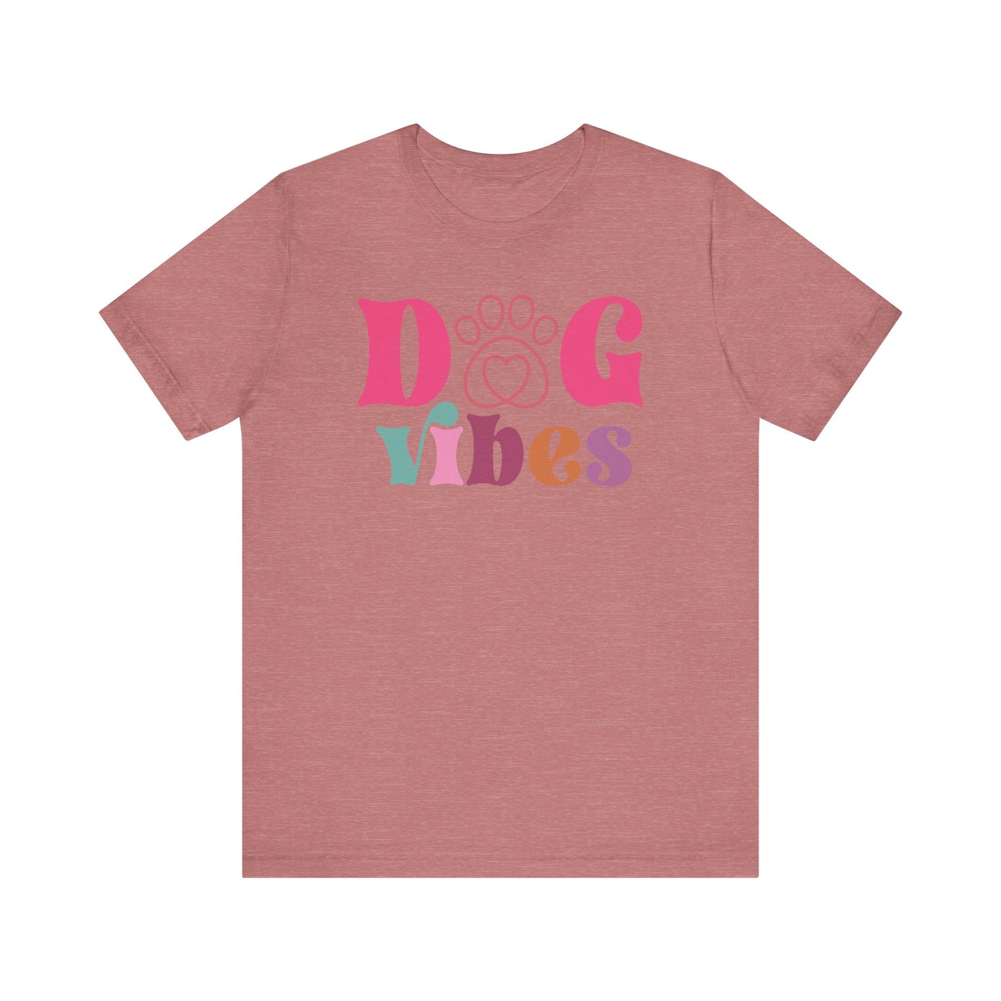 "Dog Vibes – Colorful Retro Dog Lover Design"