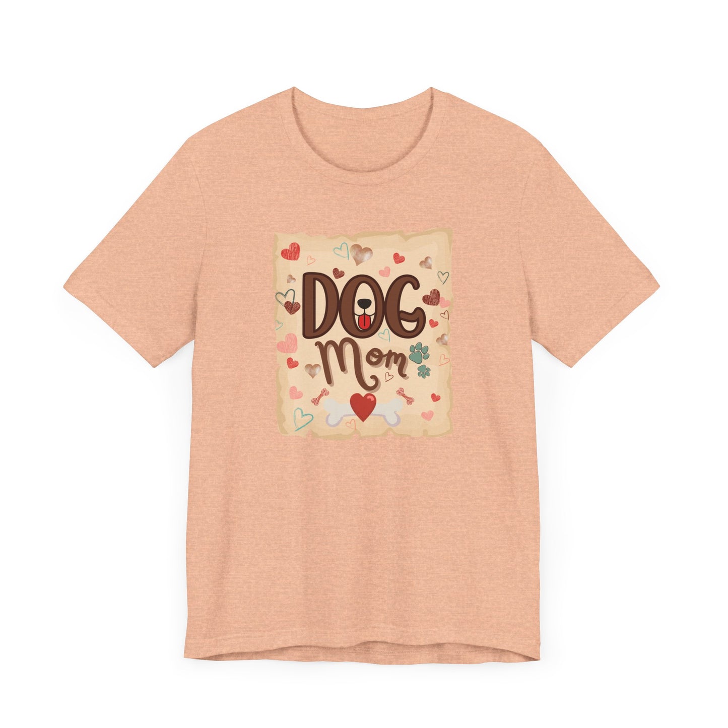 "Dog Mom – Heart and Paw Print Love Design"