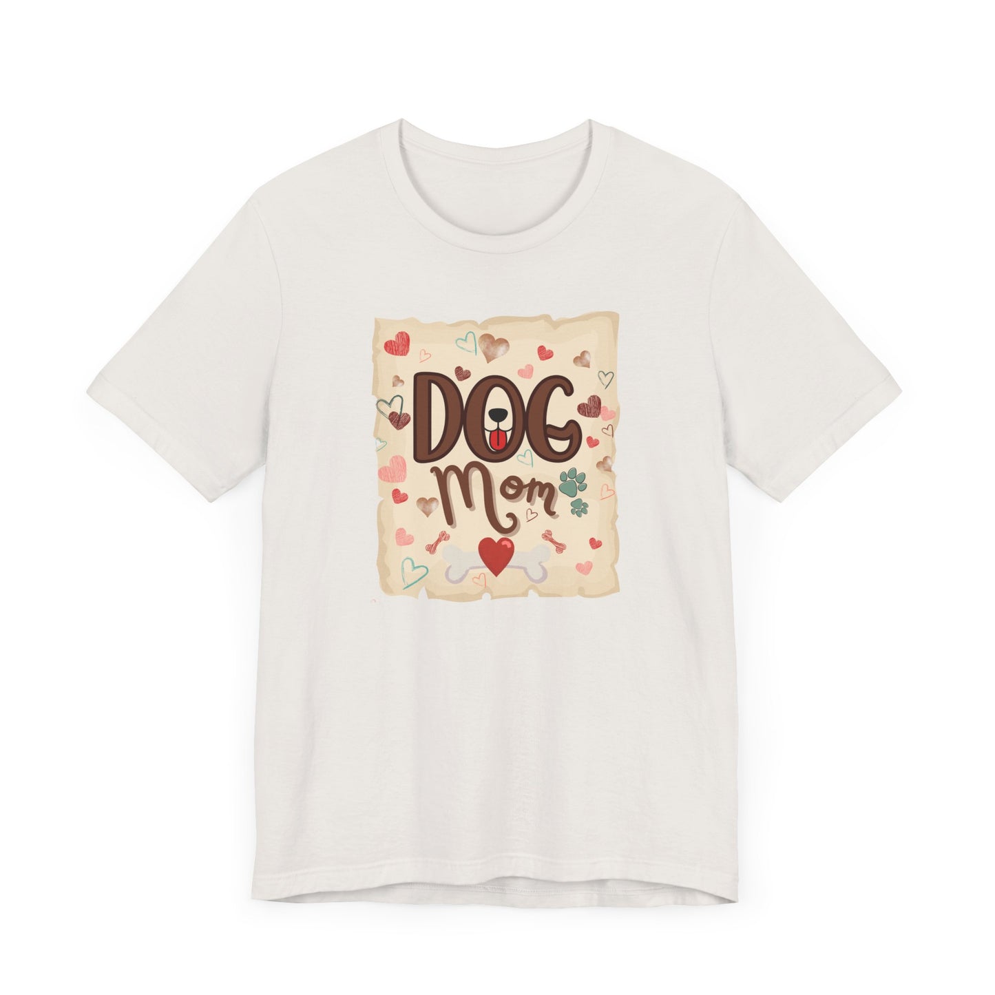 "Dog Mom – Heart and Paw Print Love Design"