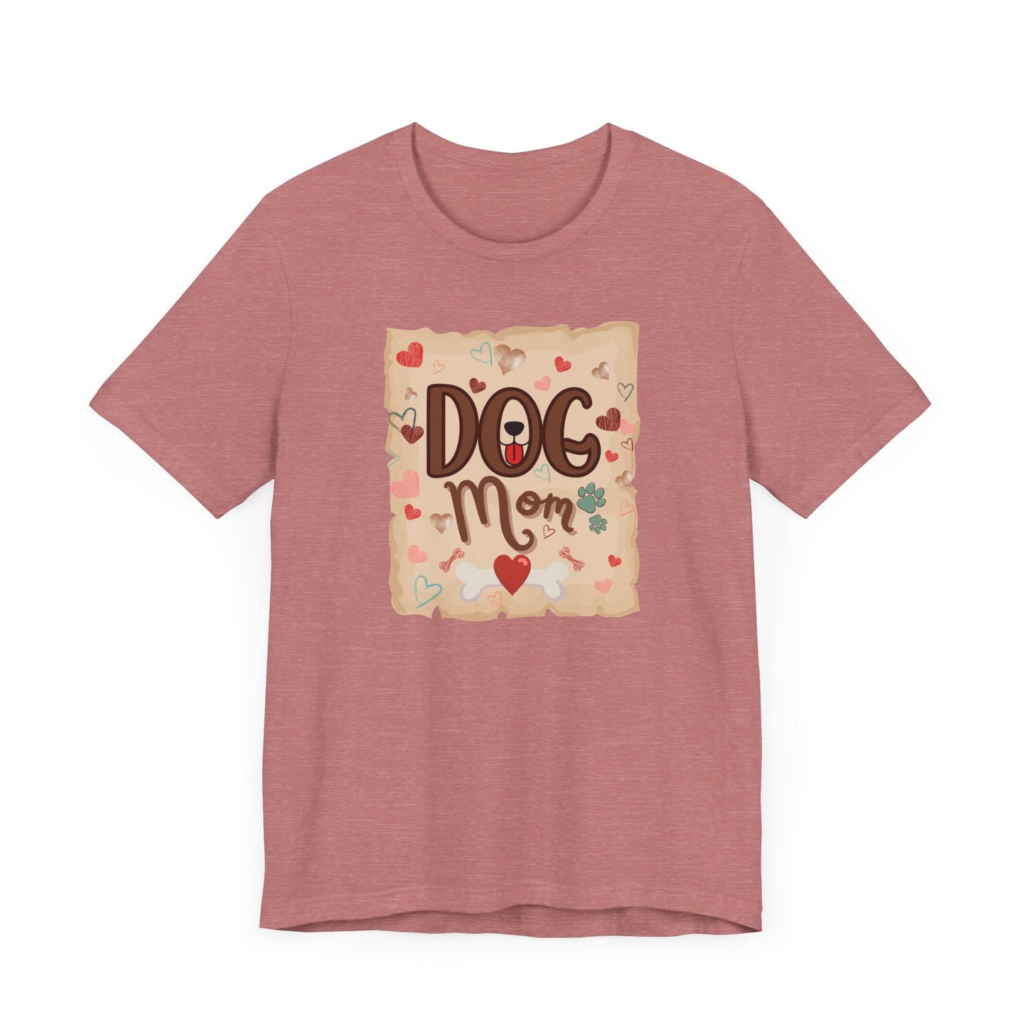 "Dog Mom – Heart and Paw Print Love Design"