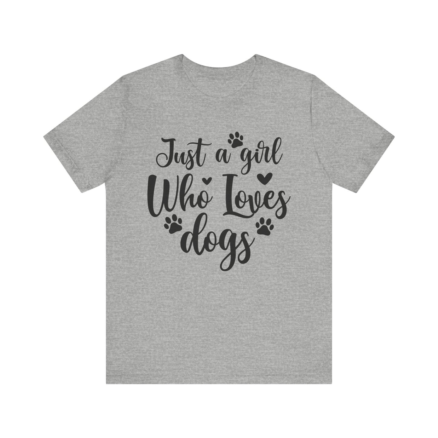 "Just a Girl Who Loves Dogs – Cute and Classic Dog Lover Design"