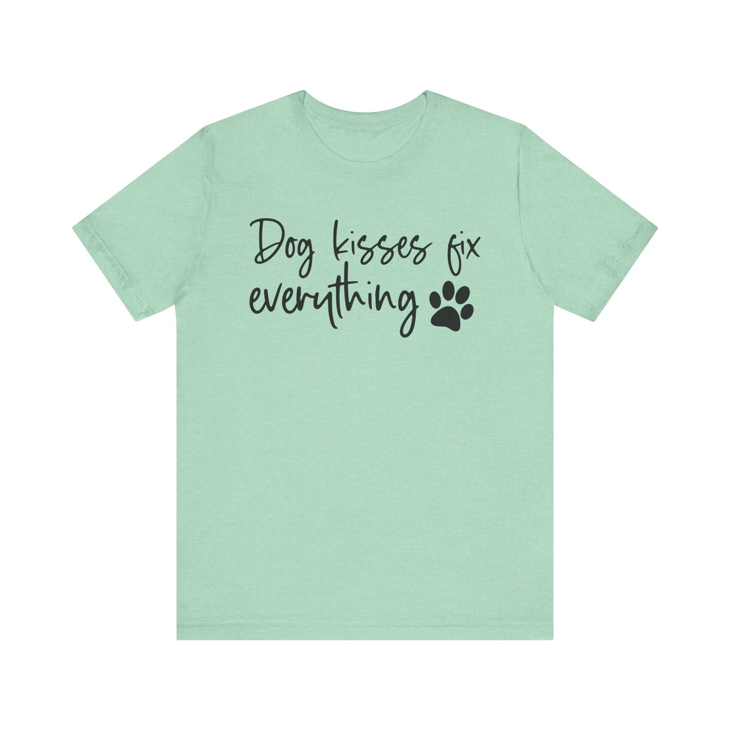 "Dog Kisses Fix Everything – Heartwarming Pet Lover Design"