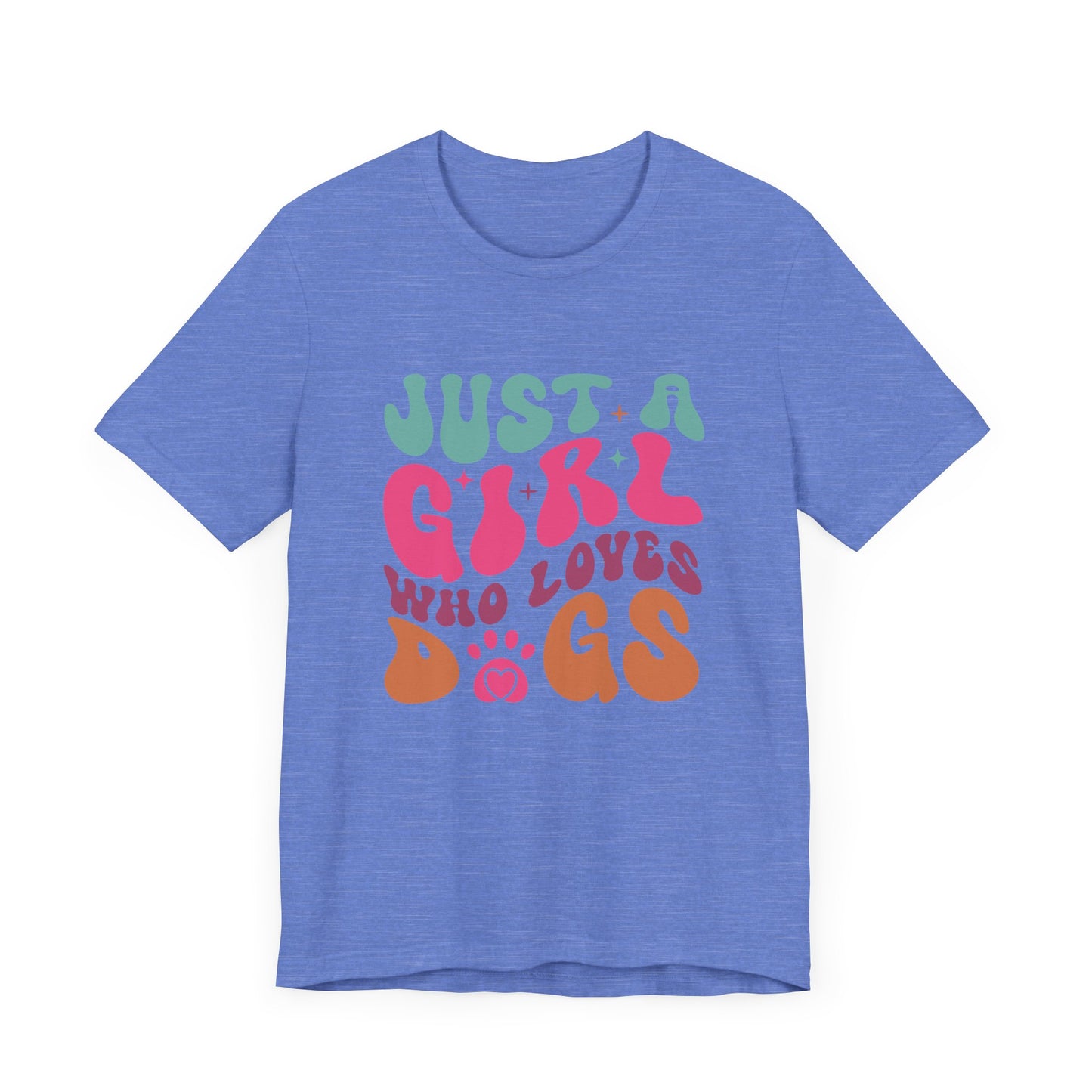 "Just a Girl Who Loves Dogs – Fun Retro Dog Lover Design"