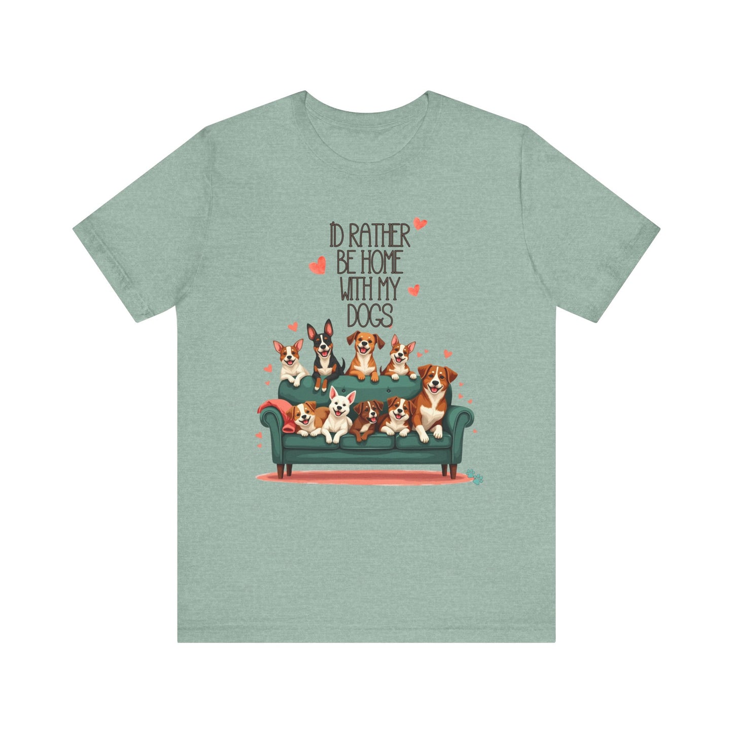 "I'd Rather Be Home with My Dogs – Cozy Dog Lover Design"