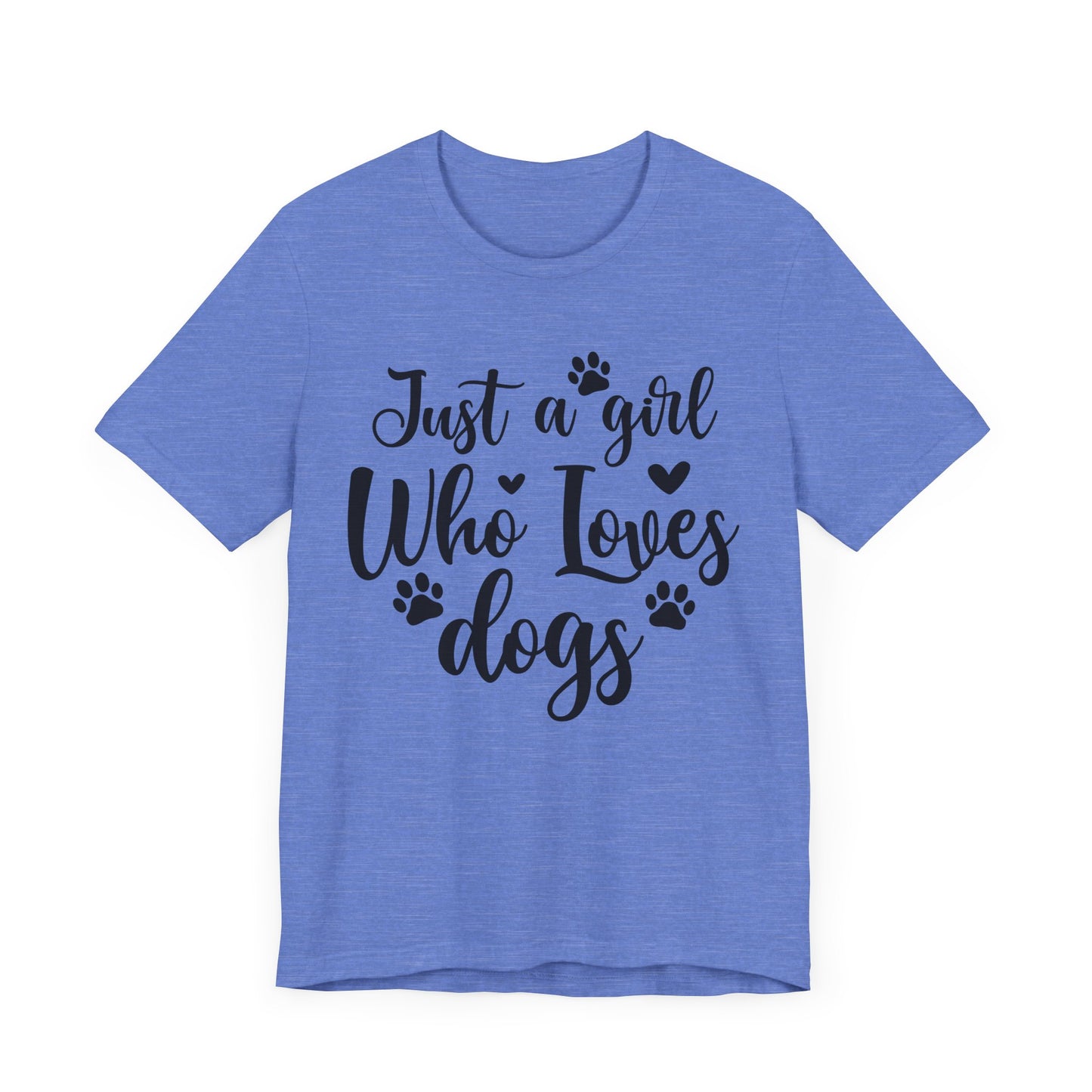 "Just a Girl Who Loves Dogs – Cute and Classic Dog Lover Design"