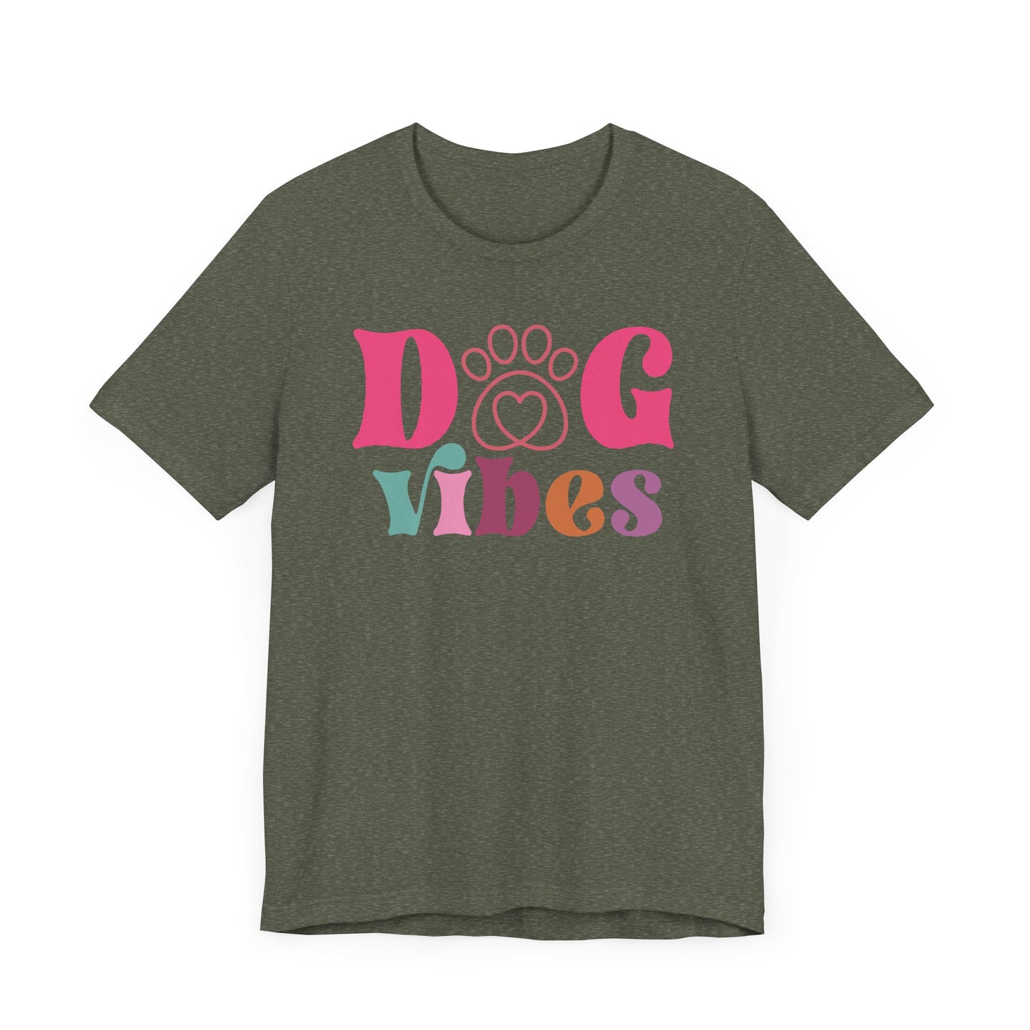 "Dog Vibes – Colorful Retro Dog Lover Design"