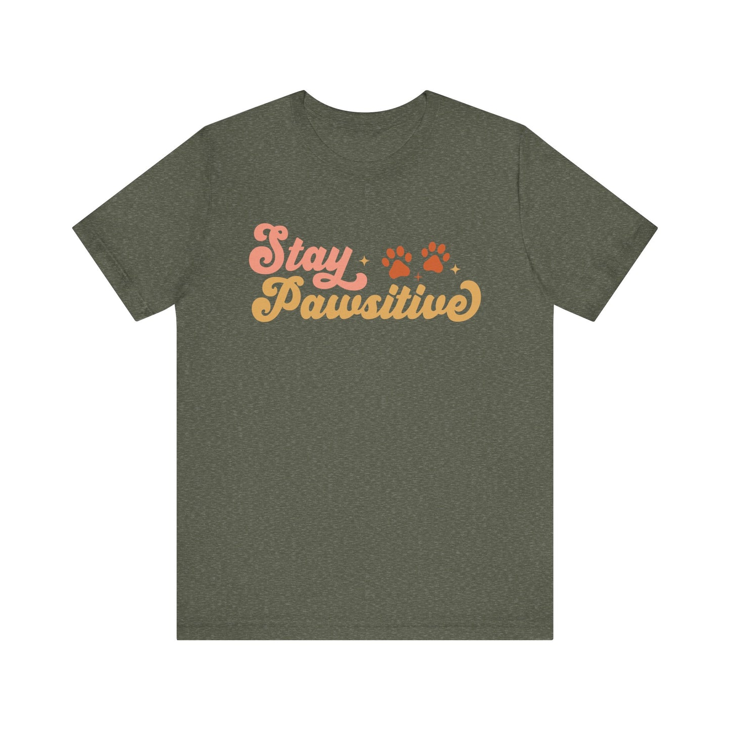 "Stay Pawsitive – Uplifting Dog Lover Design"