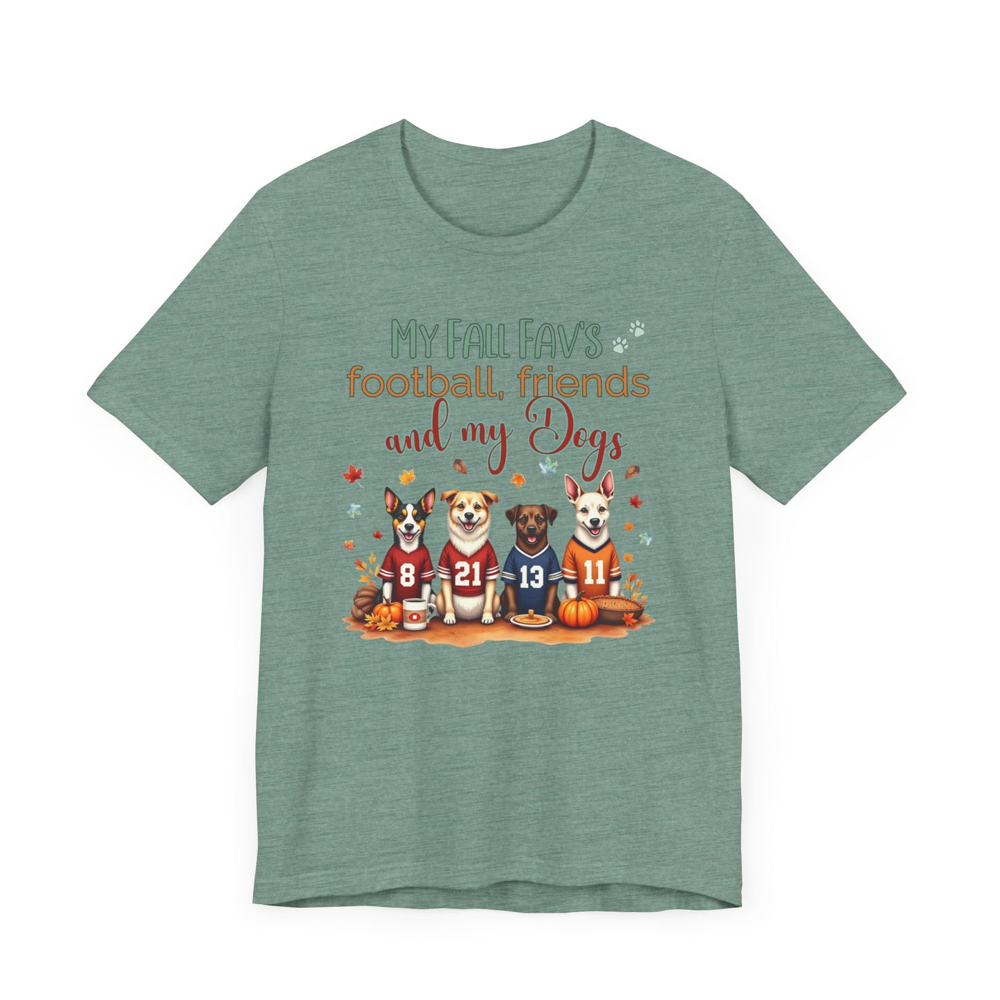 Dog Fall Football Tee -