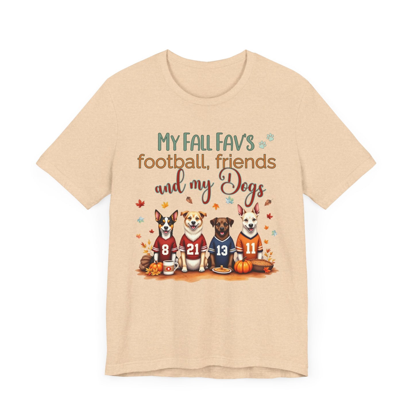 Dog Fall Football Tee -