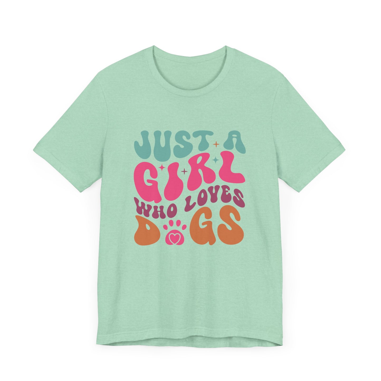 "Just a Girl Who Loves Dogs – Fun Retro Dog Lover Design"