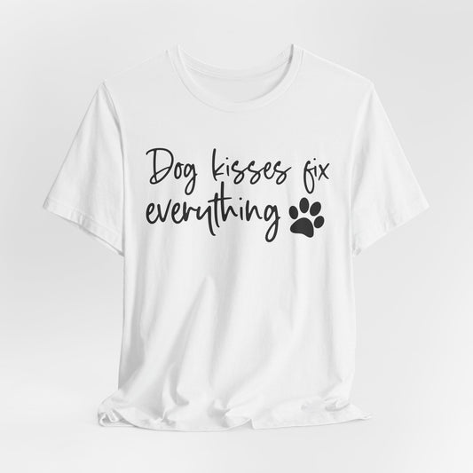 "Dog Kisses Fix Everything – Heartwarming Pet Lover Design"