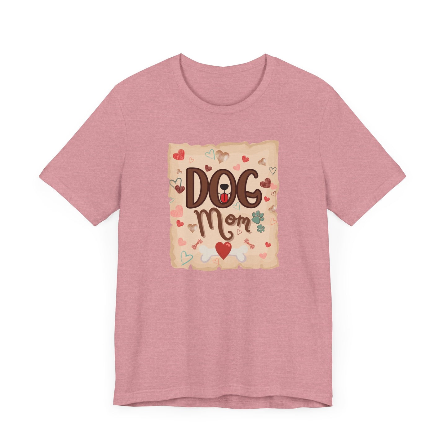 "Dog Mom – Heart and Paw Print Love Design"