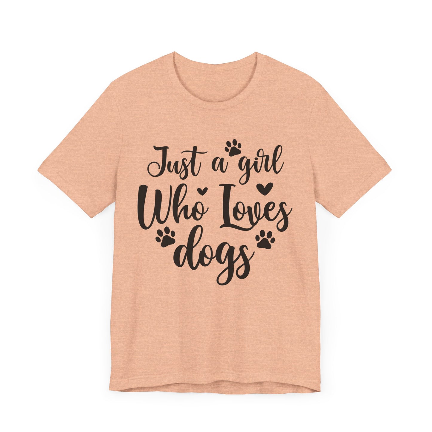 "Just a Girl Who Loves Dogs – Cute and Classic Dog Lover Design"