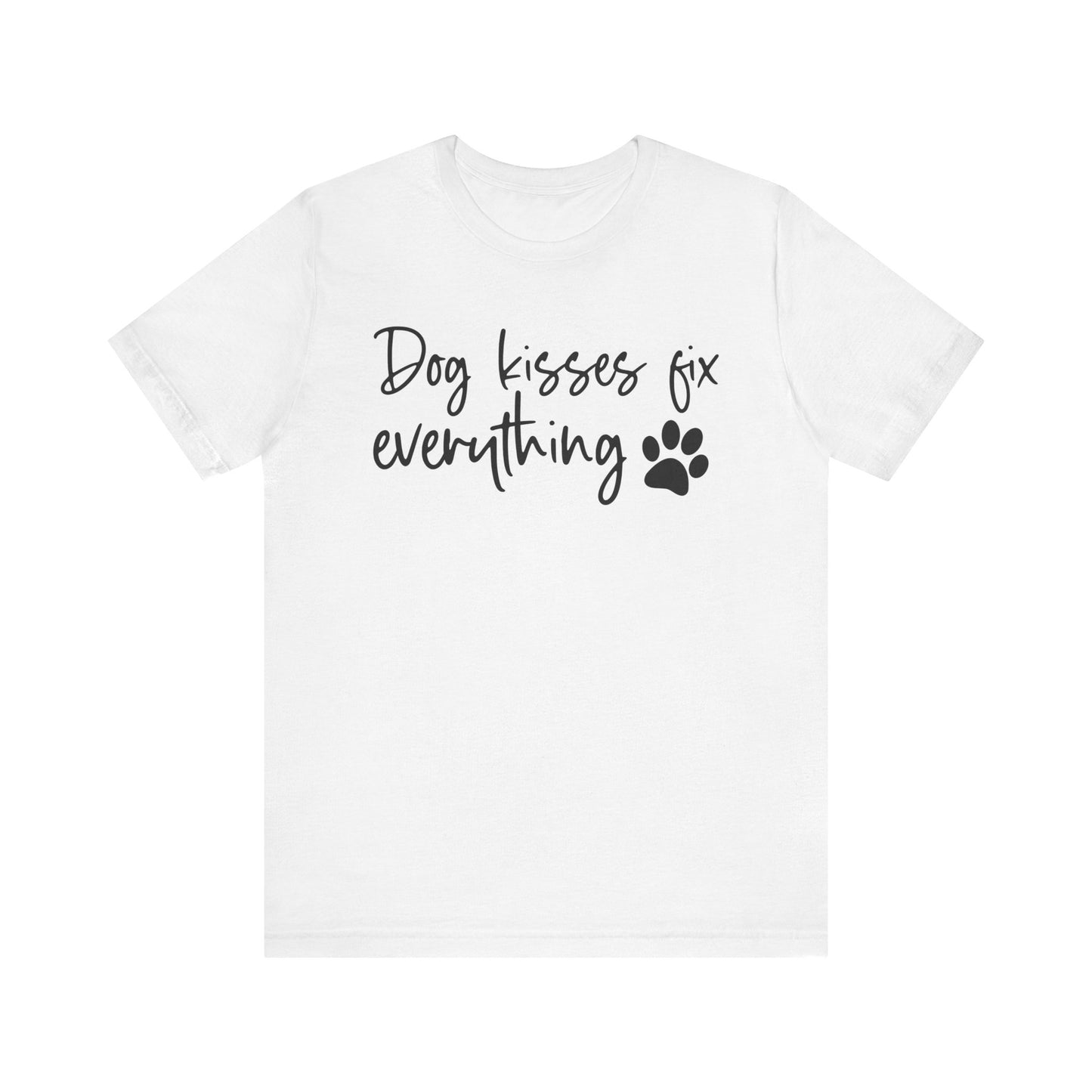 "Dog Kisses Fix Everything – Heartwarming Pet Lover Design"