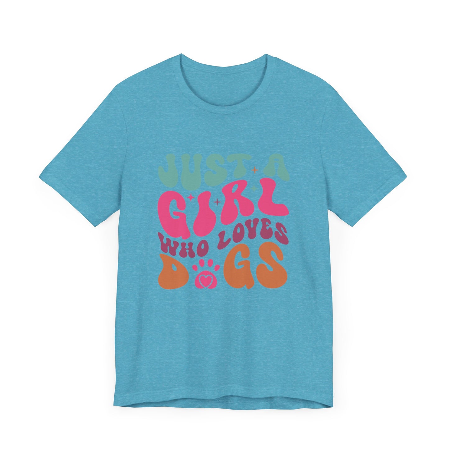 "Just a Girl Who Loves Dogs – Fun Retro Dog Lover Design"