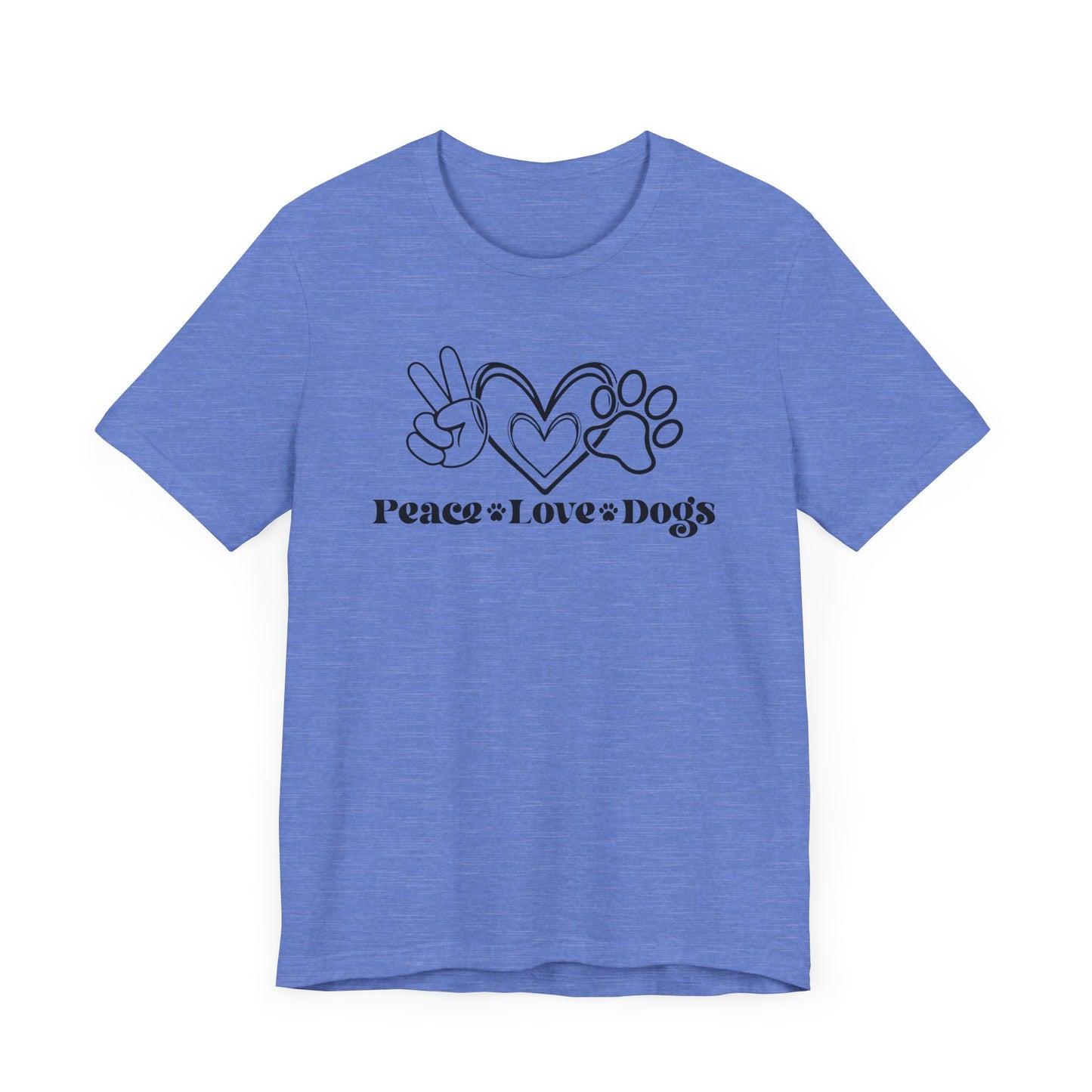 "Peace Love Dogs – Minimalist Dog Lover Design"