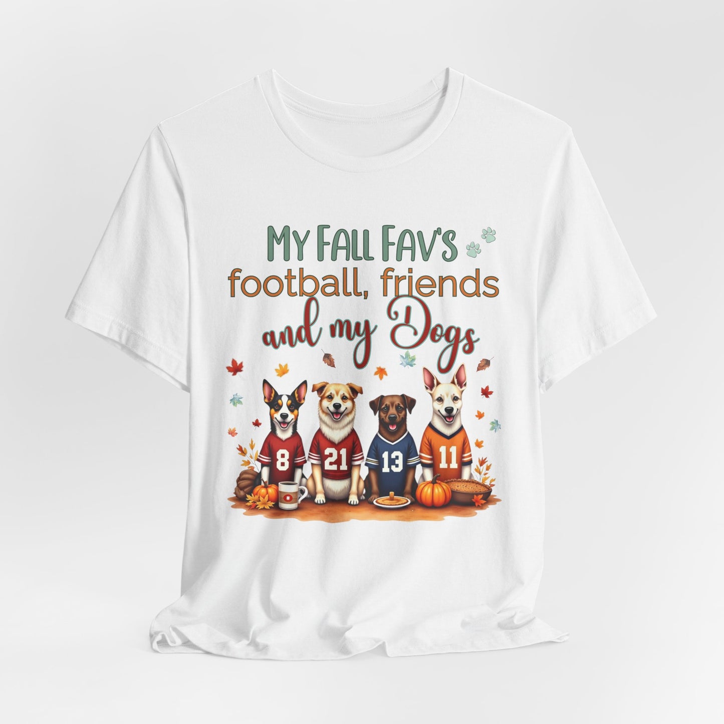 Dog Fall Football Tee -