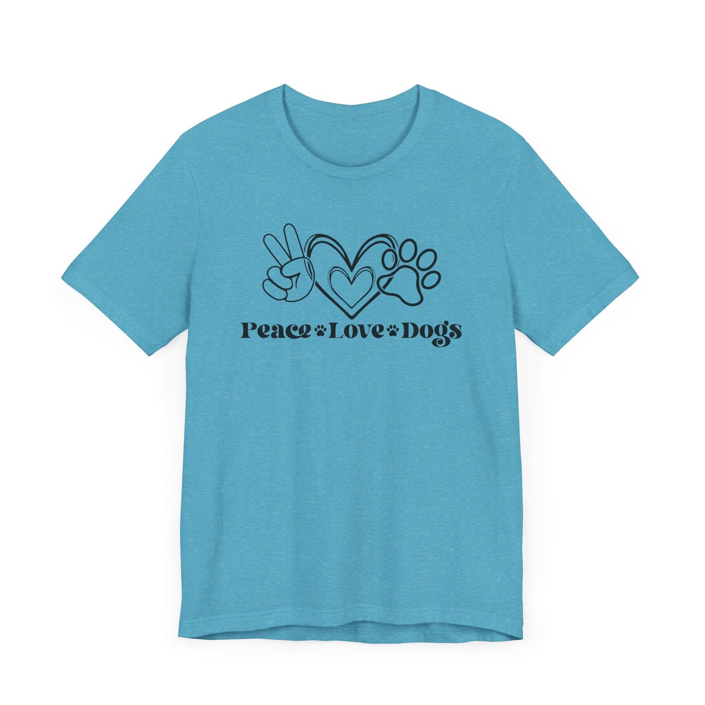 "Peace Love Dogs – Minimalist Dog Lover Design"