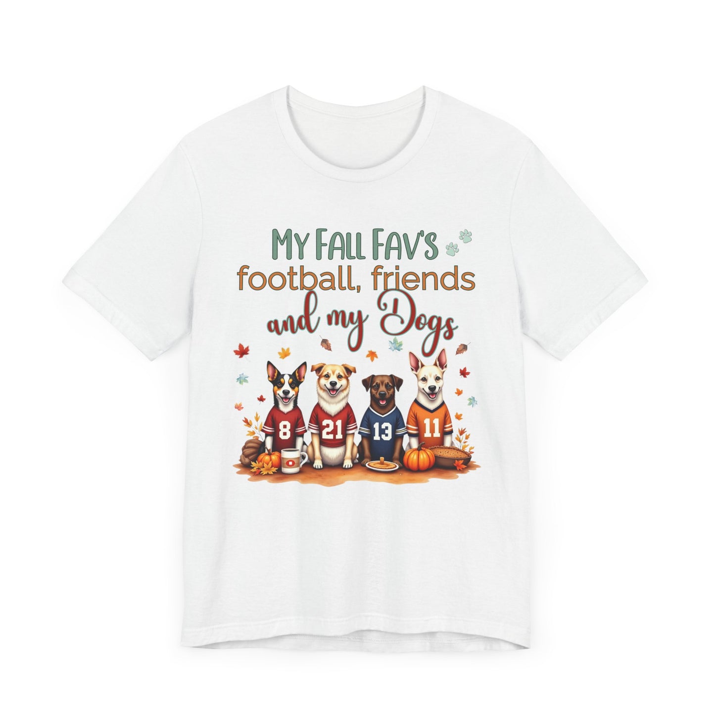 Dog Fall Football Tee -