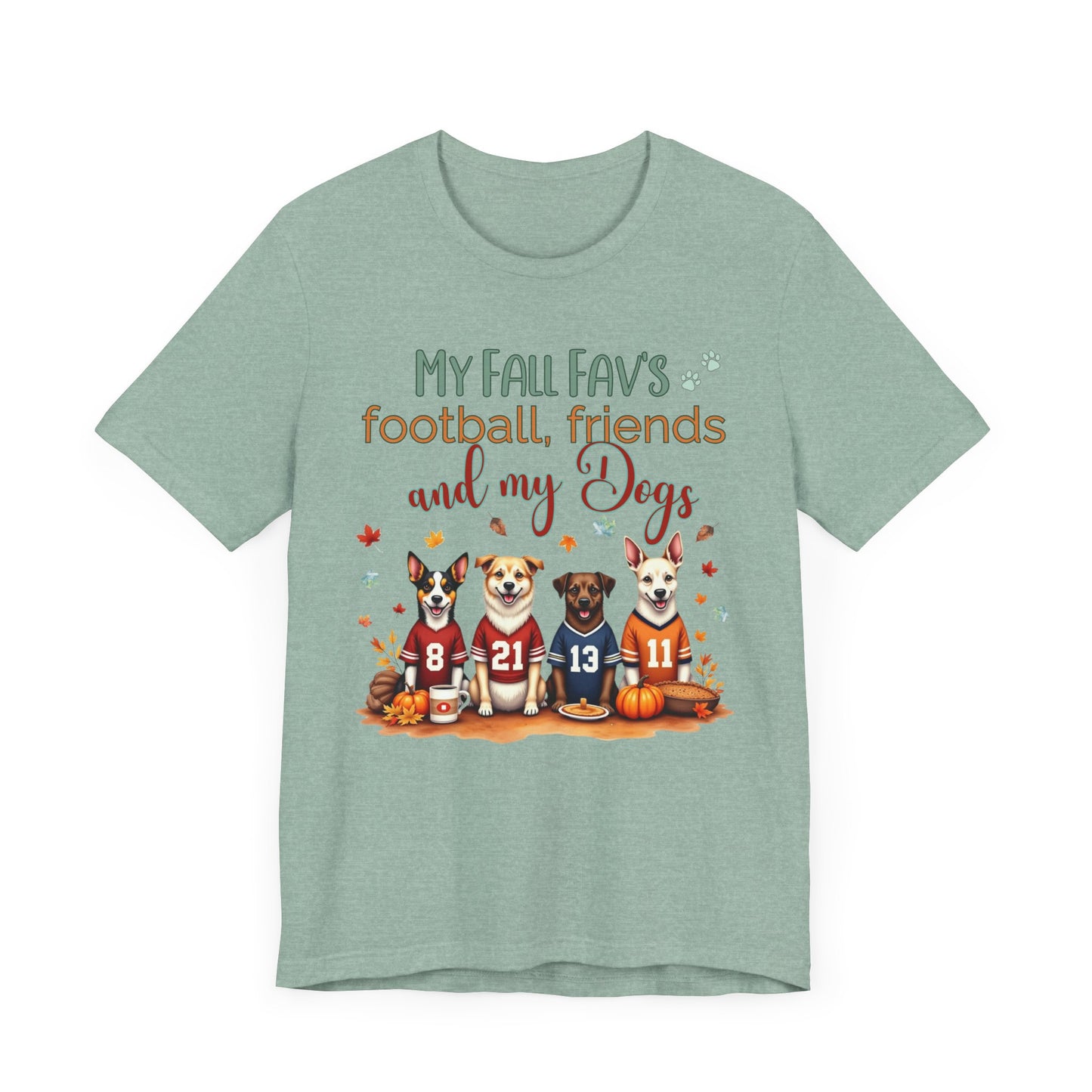 Dog Fall Football Tee -