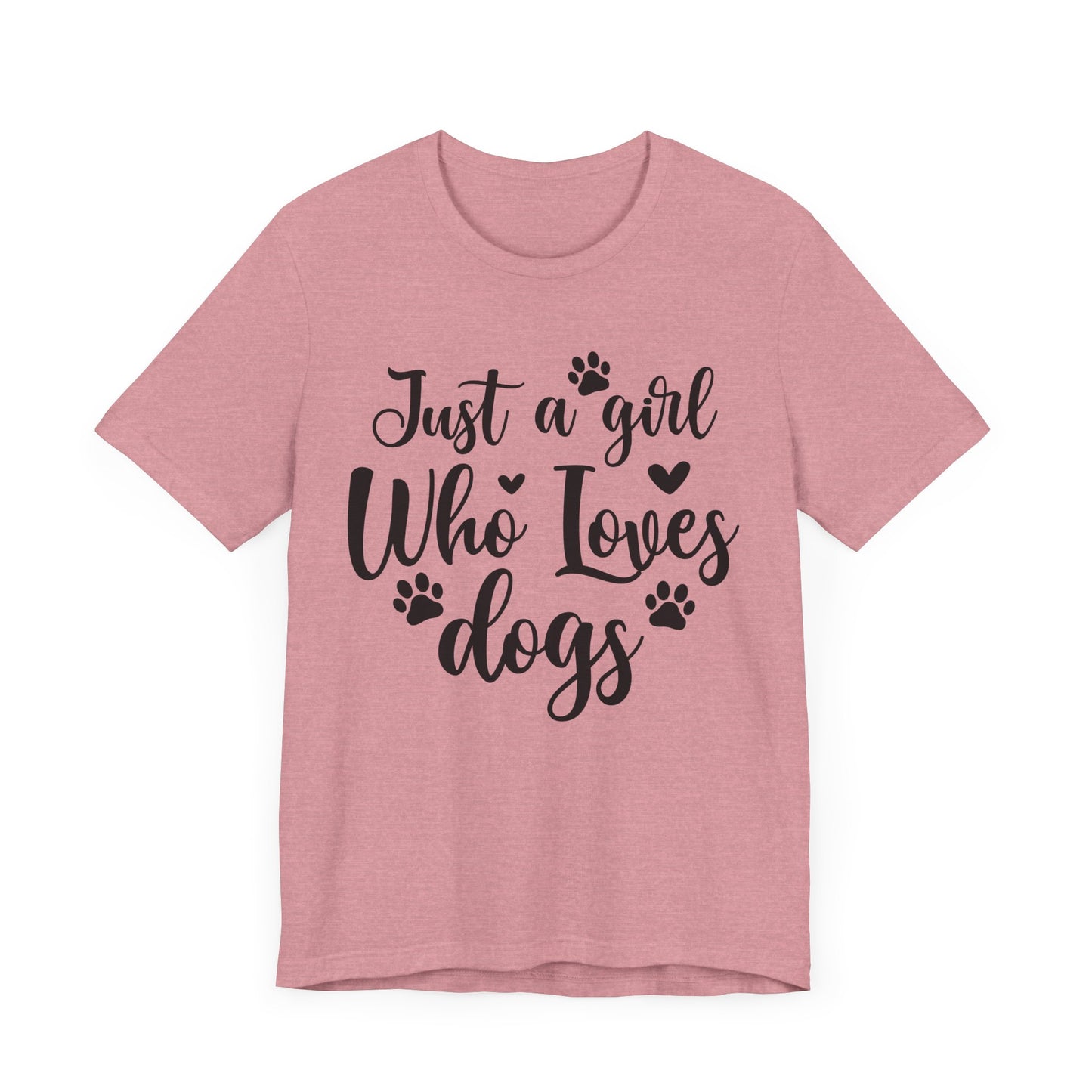 "Just a Girl Who Loves Dogs – Cute and Classic Dog Lover Design"