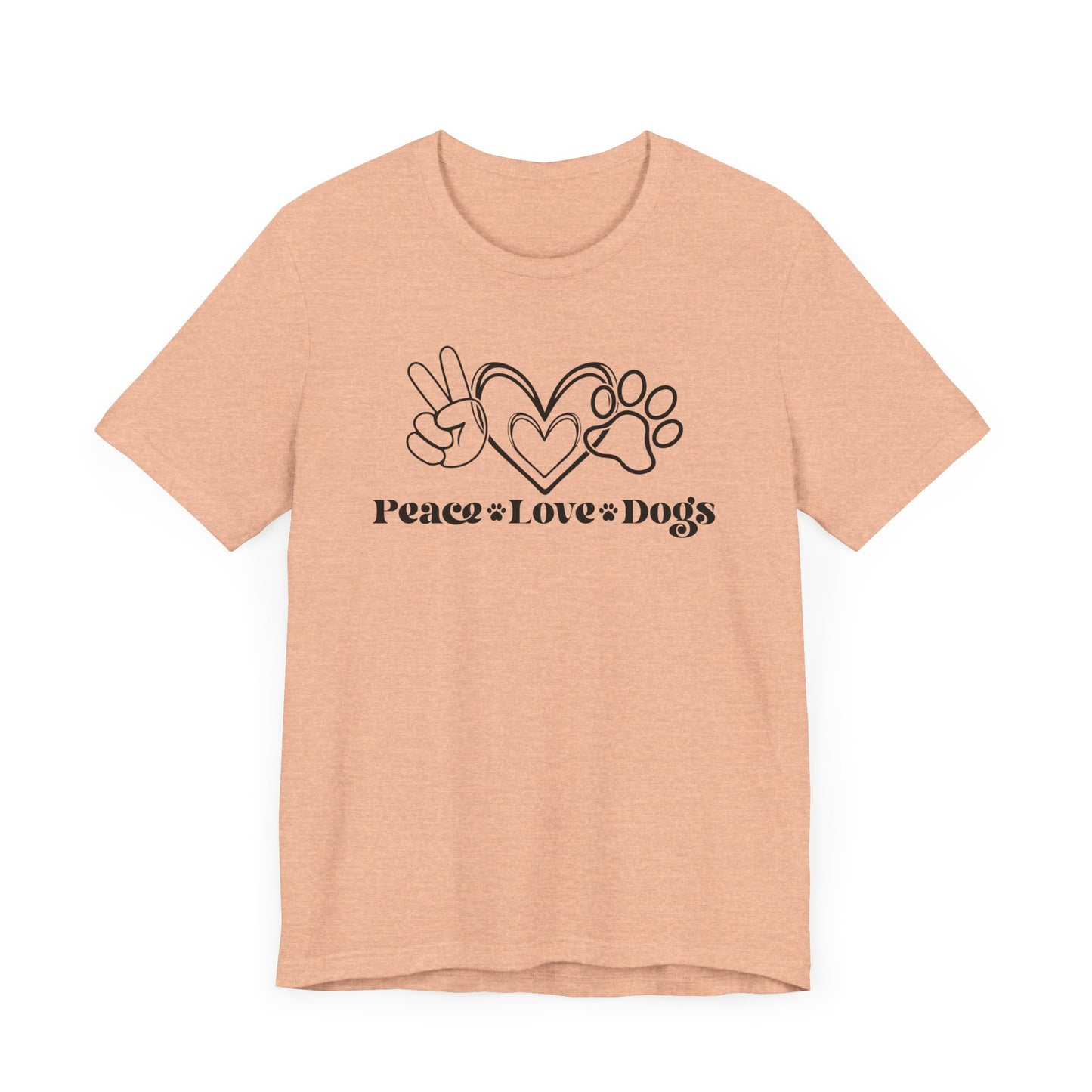 "Peace Love Dogs – Minimalist Dog Lover Design"