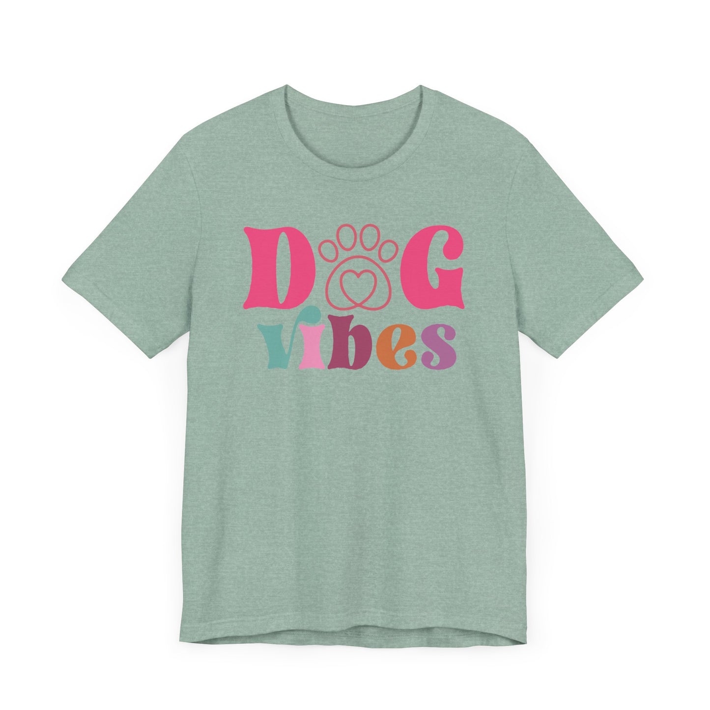 "Dog Vibes – Colorful Retro Dog Lover Design"