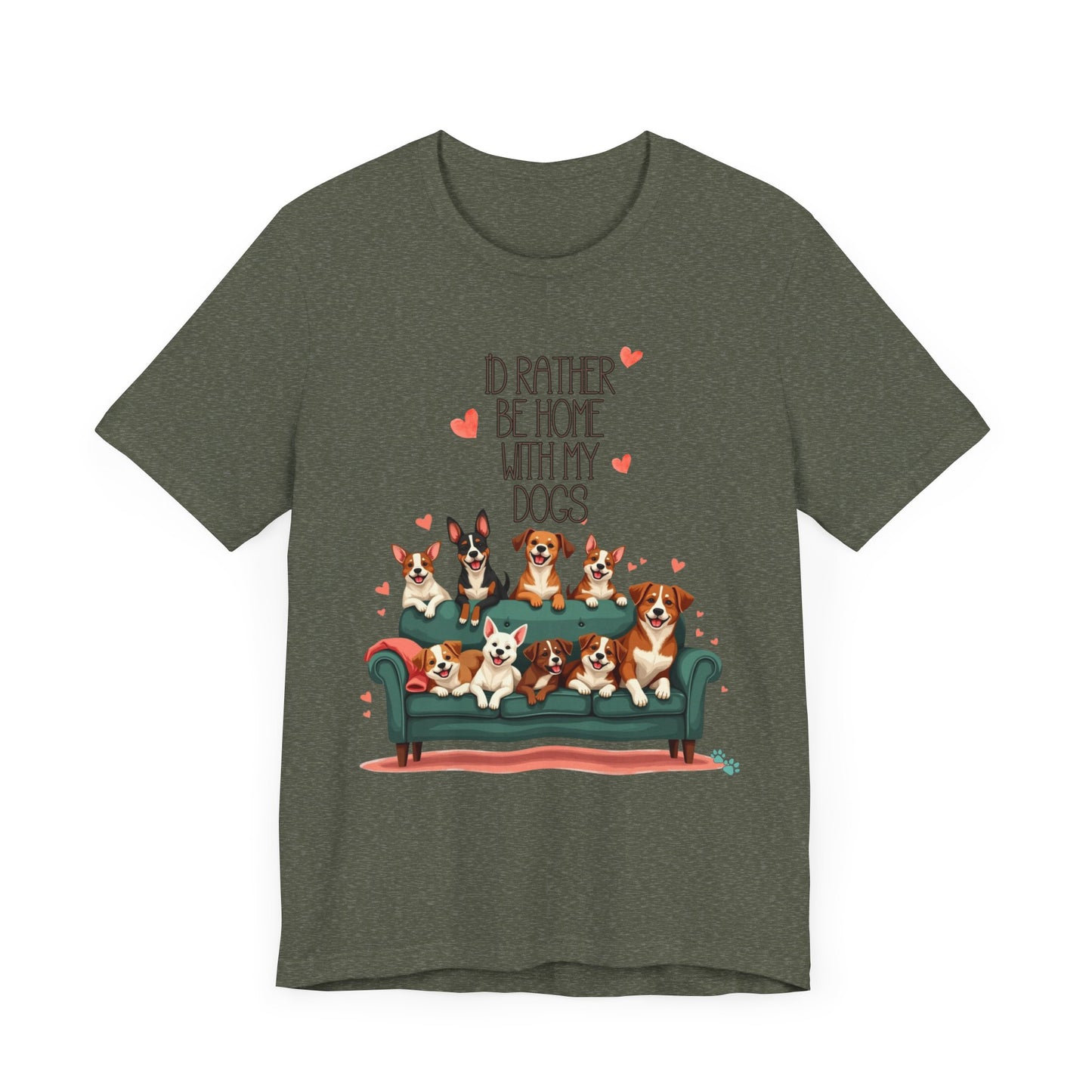 "I'd Rather Be Home with My Dogs – Cozy Dog Lover Design"