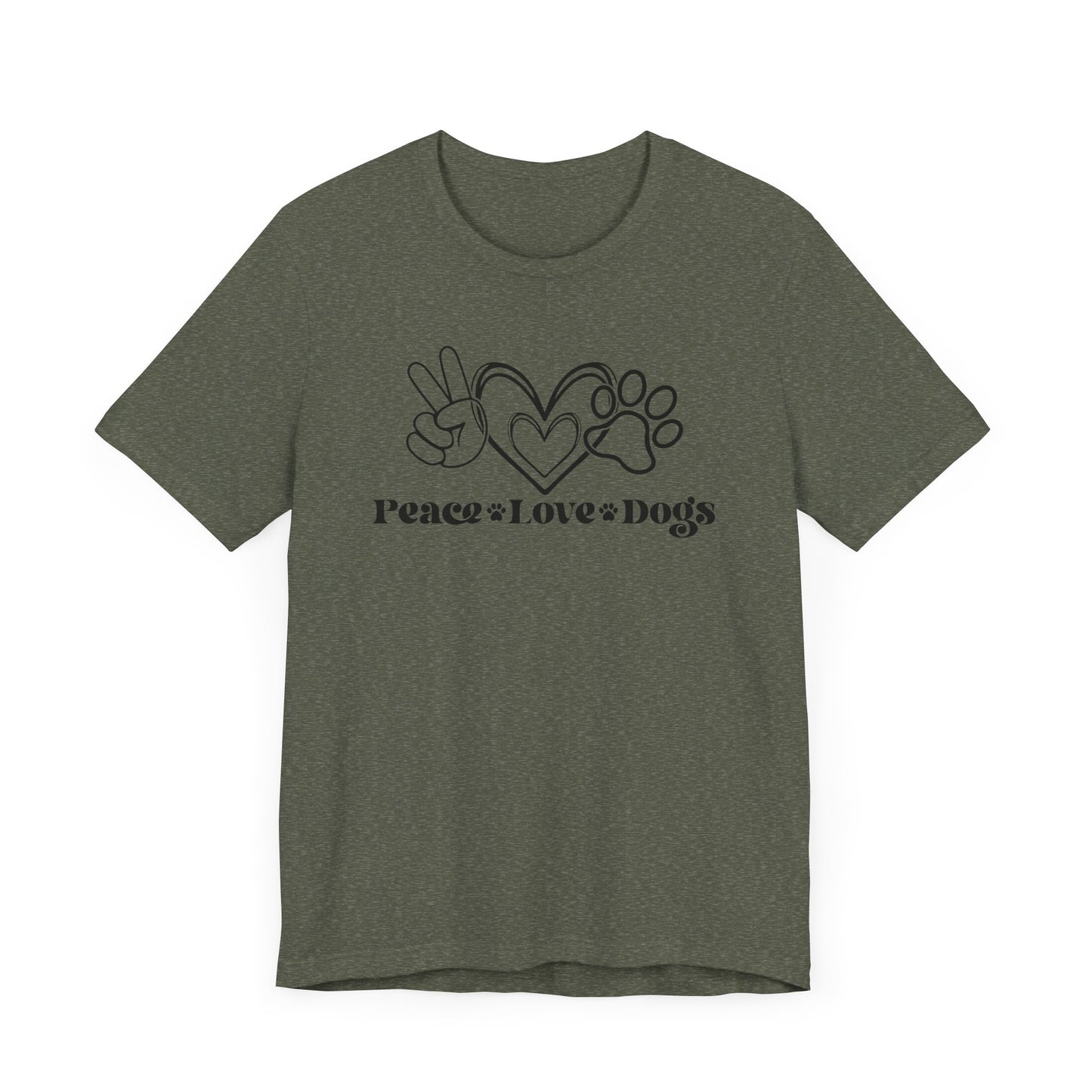 "Peace Love Dogs – Minimalist Dog Lover Design"