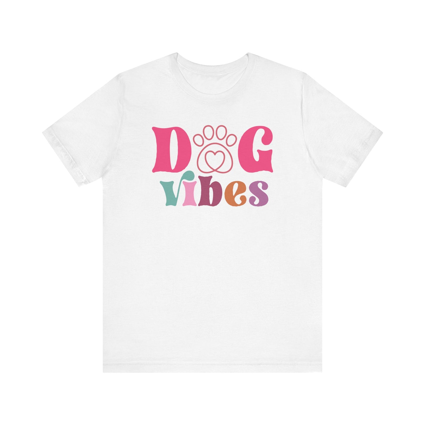 "Dog Vibes – Colorful Retro Dog Lover Design"