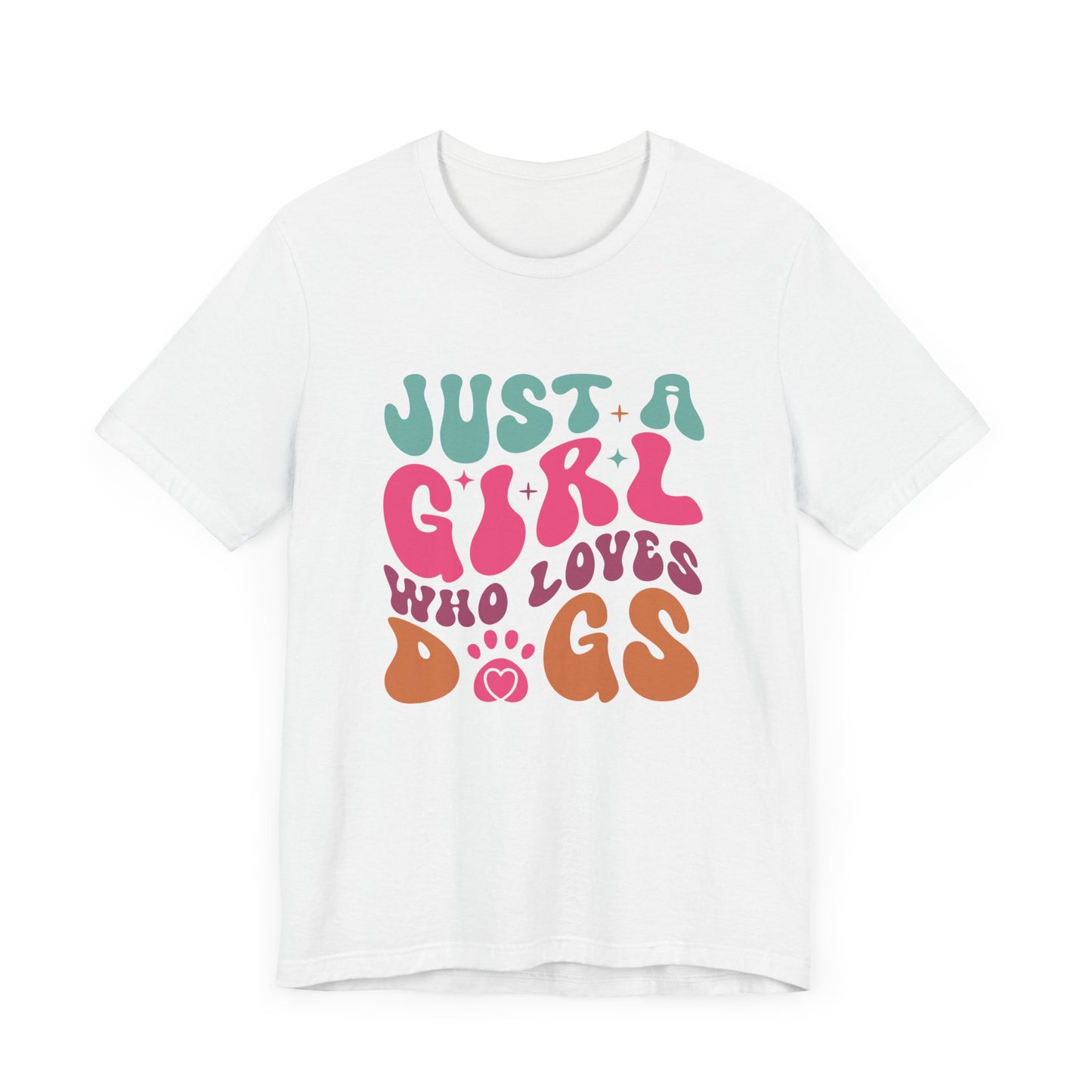 "Just a Girl Who Loves Dogs – Fun Retro Dog Lover Design"