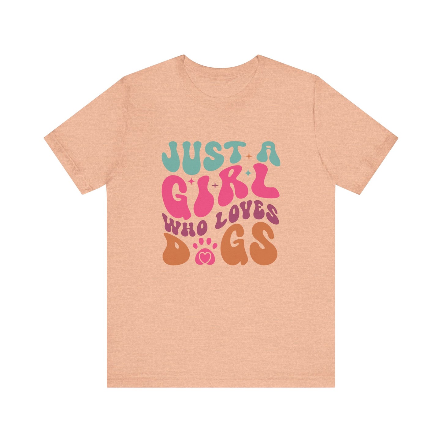 "Just a Girl Who Loves Dogs – Fun Retro Dog Lover Design"